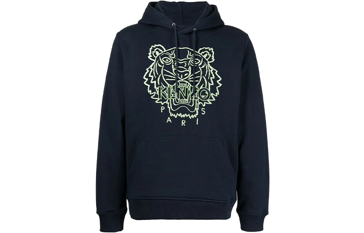 KENZO KENZO Sweatshirts Men's Blue Hooded Moderate Regular