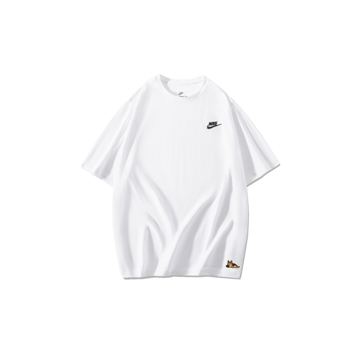 Nike Nike T Shirts Men's White Crew Neck Moderate Straight Fit
