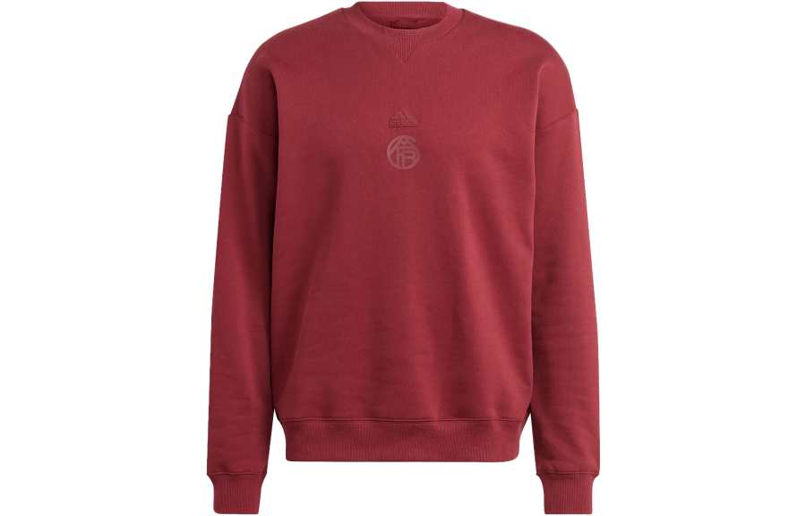 Adidas Adidas FC Bayern Sweatshirts Men's Dark Red Crew Neck Moderate Regular