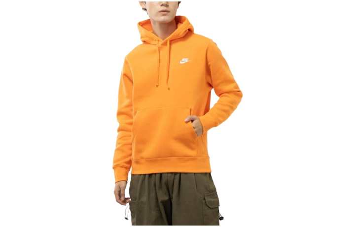 Nike Nike Sweatshirts Men's Orange Hooded Moderate Other