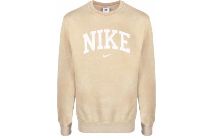 Nike Nike Sweatshirts Men's Beige Crew Neck Moderate Regular