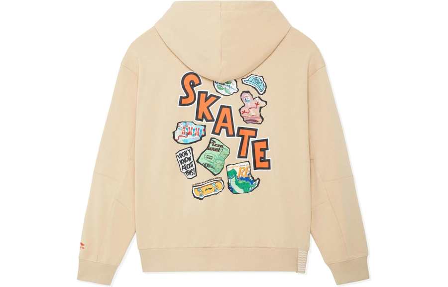 Li-Ning Li Ning X Disney Li Ning Disney Toy Story Sweatshirts Unisex Beige Hooded Moderate
