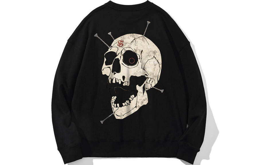 SANSYAS Sweatshirts Unisex Crew Neck Moderate