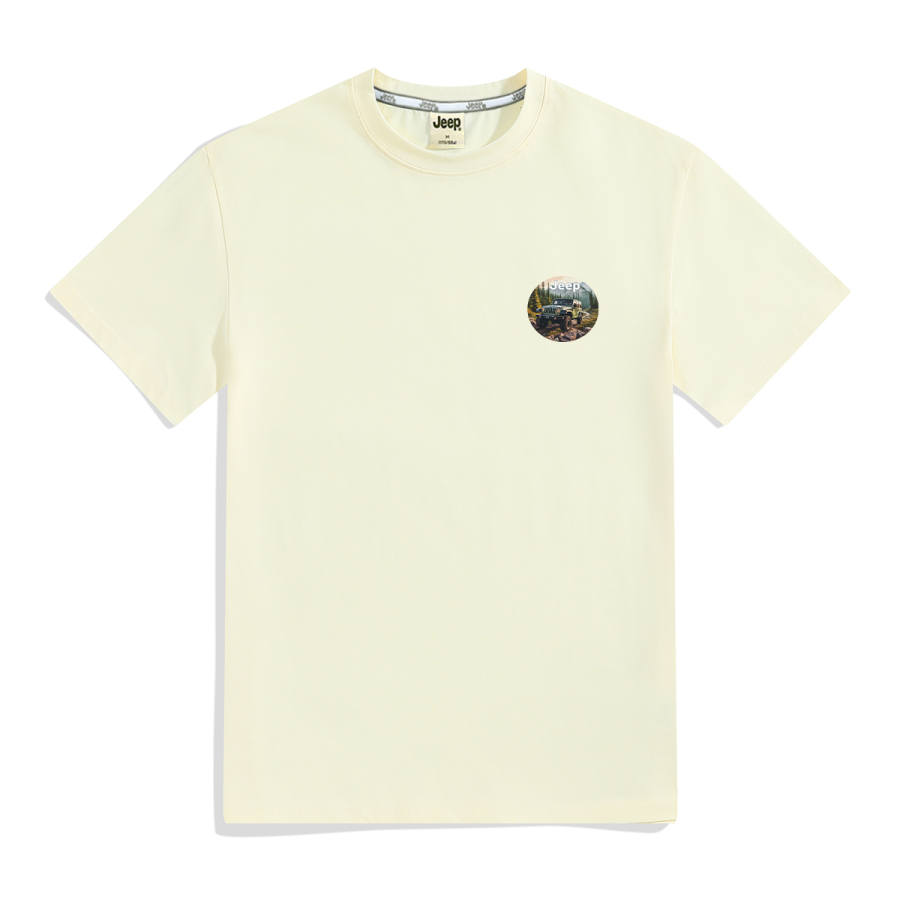 Jeep T Shirts Unisex Crew Neck Moderate Heavyweight