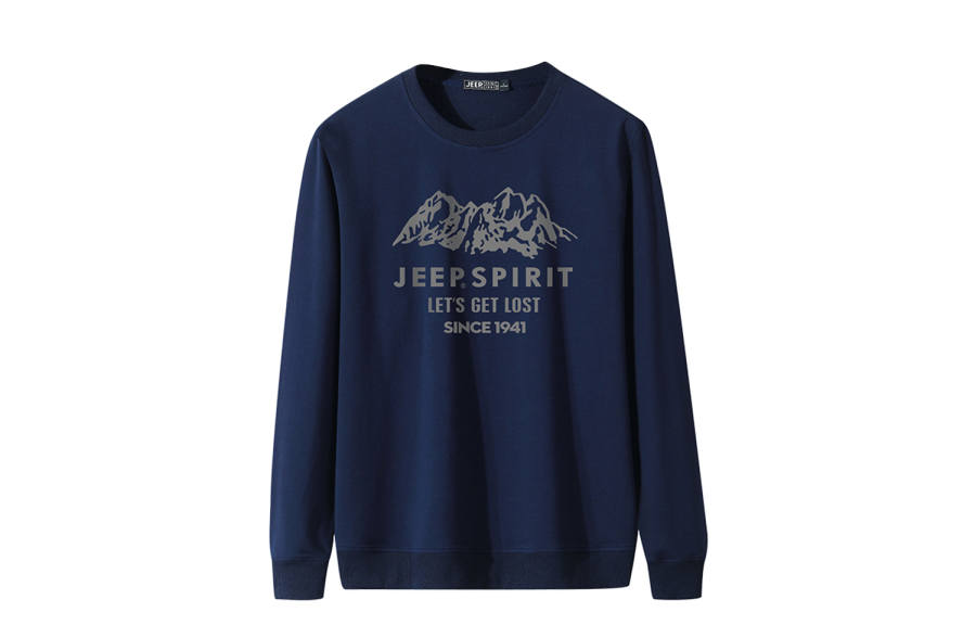 JEEP SPIRIT Sweatshirts Men's Crew Neck Moderate Other