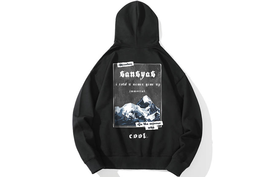 SANSYAS Sweatshirts Unisex Hooded Moderate Regular