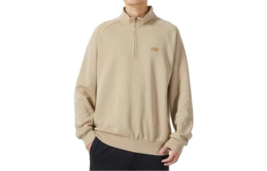 Skechers Colorful Sweatshirt Men's Beige Brown