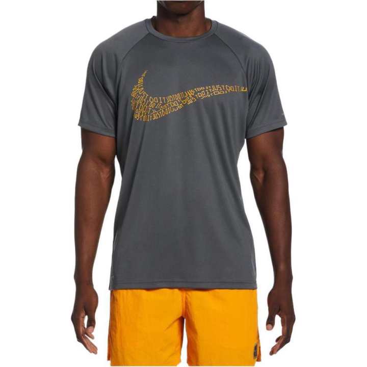 Nike Nike T Shirts Men's Gray Crew Neck Moderate