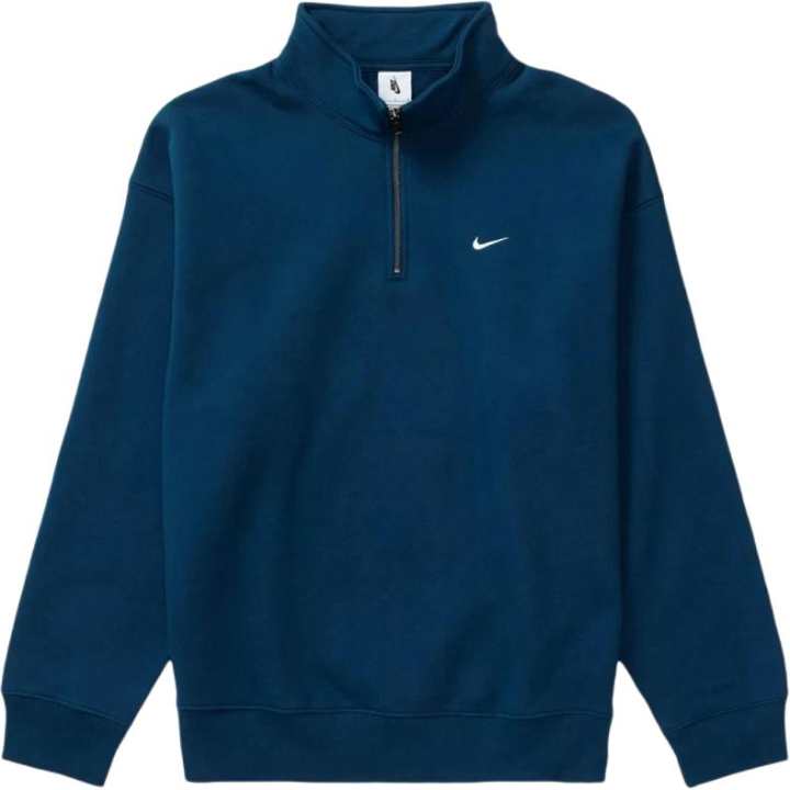 Nike Nike Sweatshirts Men's Blue Stand Collar Moderate Regular