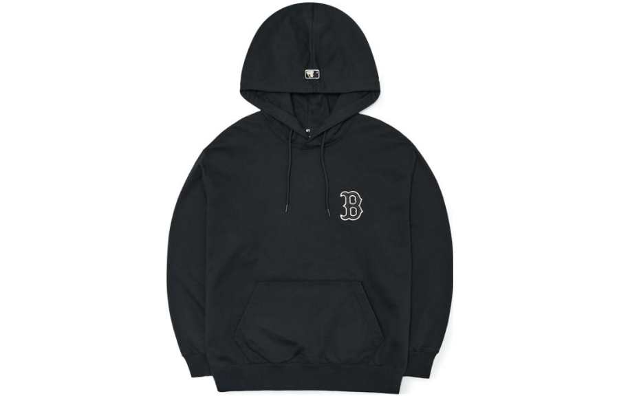 MLB MLB Boston Red Sox Sweatshirts Unisex Black Hooded Moderate Regular