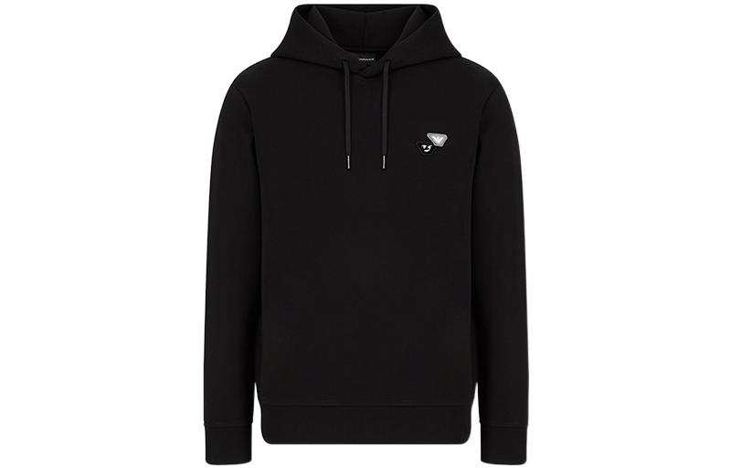 EMPORIO ARMANI EMPORIO ARMANI Sweatshirts Men's Black Hooded Moderate Regular