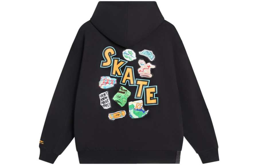 Li-Ning Li Ning X Disney Li Ning Disney Toy Story Sweatshirts Unisex Black Hooded Moderate
