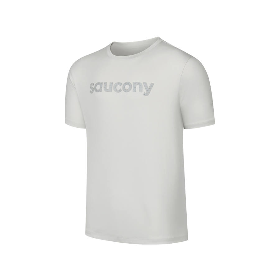 Saucony SS25 T Shirt Men's Mist Gray