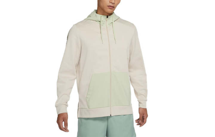 Nike Nike Sweatshirts Men's Light Olive Green Hooded Moderate
