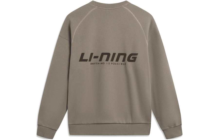 Li-Ning Li Ning Sports Fashion Collection Sweatshirt Unisex Brown Rock Brown