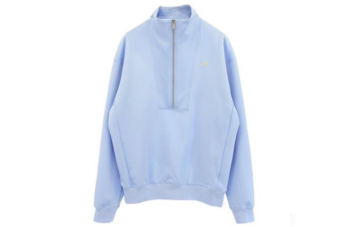 Nike Nike Sweatshirts Men's Blue Stand Collar Moderate Regular