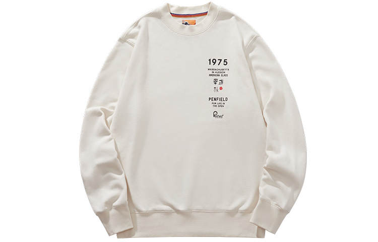 Penfield Sweatshirts Unisex Ecru Crew Neck Moderate Other