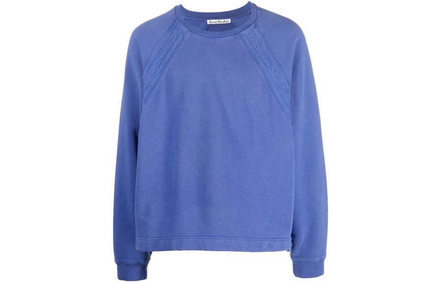 Acne Studios Acne Studios Sweatshirts Men's Blue Crew Neck Moderate Regular