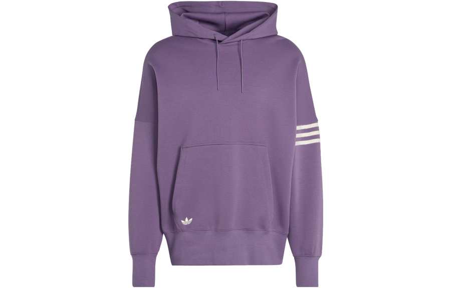Adidas Originals Neuclassics Sweatshirts Men's Dark Gray Violet Hooded Moderate Regular
