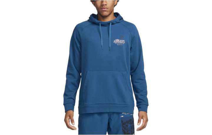 Nike Nike Dri Fit Hooded Fitness Pullover Sweatshirt Men's Blue