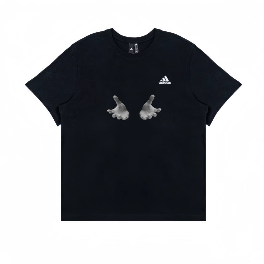 Adidas Adidas T Shirts Unisex Black Crew Neck Moderate Straight Fit