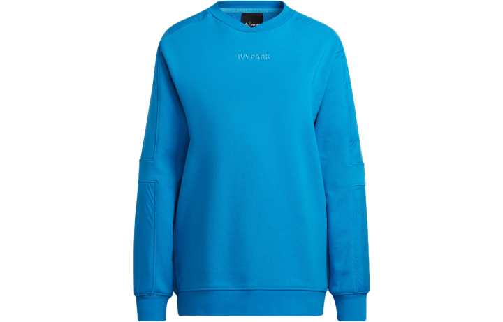 Adidas Adidas IVY PARK Sweatshirts Unisex Blue Crew Neck Moderate Regular