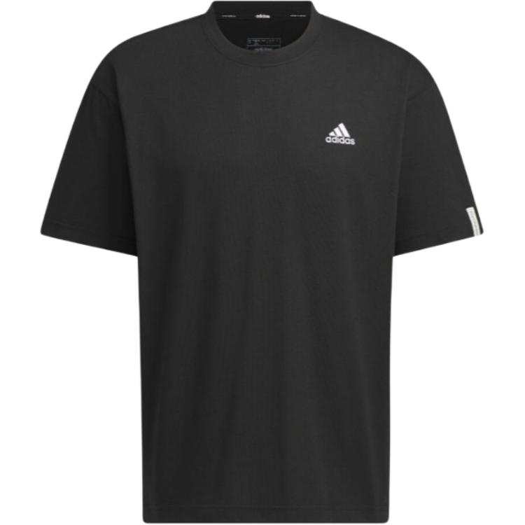Adidas Adidas T Shirts Men's Black Crew Neck Moderate