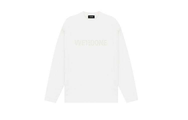 WE11DONE Pearl Logo Long Sleeve T shirt