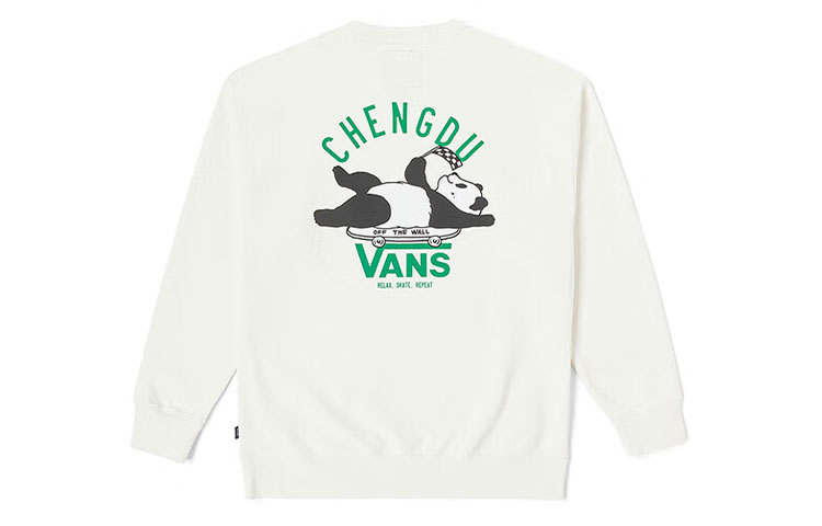 Vans Vans Sweatshirts Unisex Ecru Crew Neck Moderate Regular