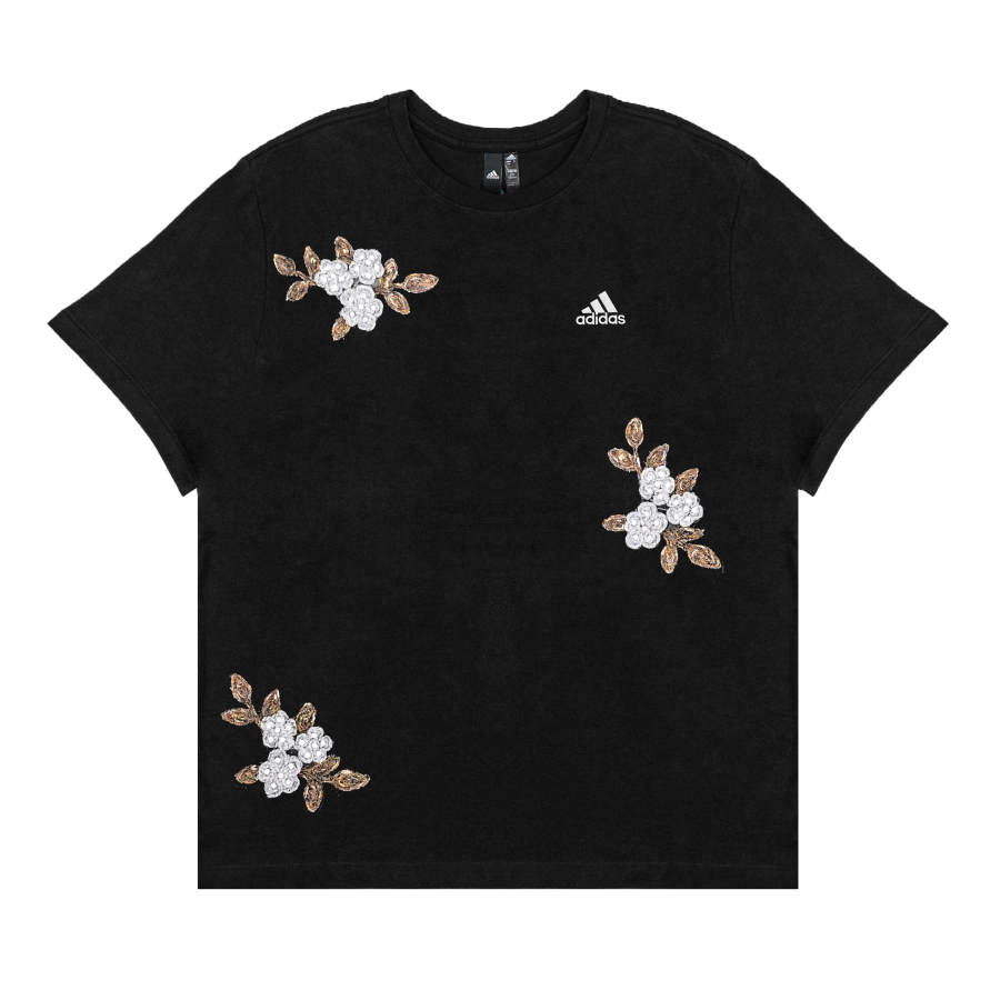 Adidas Adidas T Shirts Unisex Black Crew Neck Moderate Straight Fit