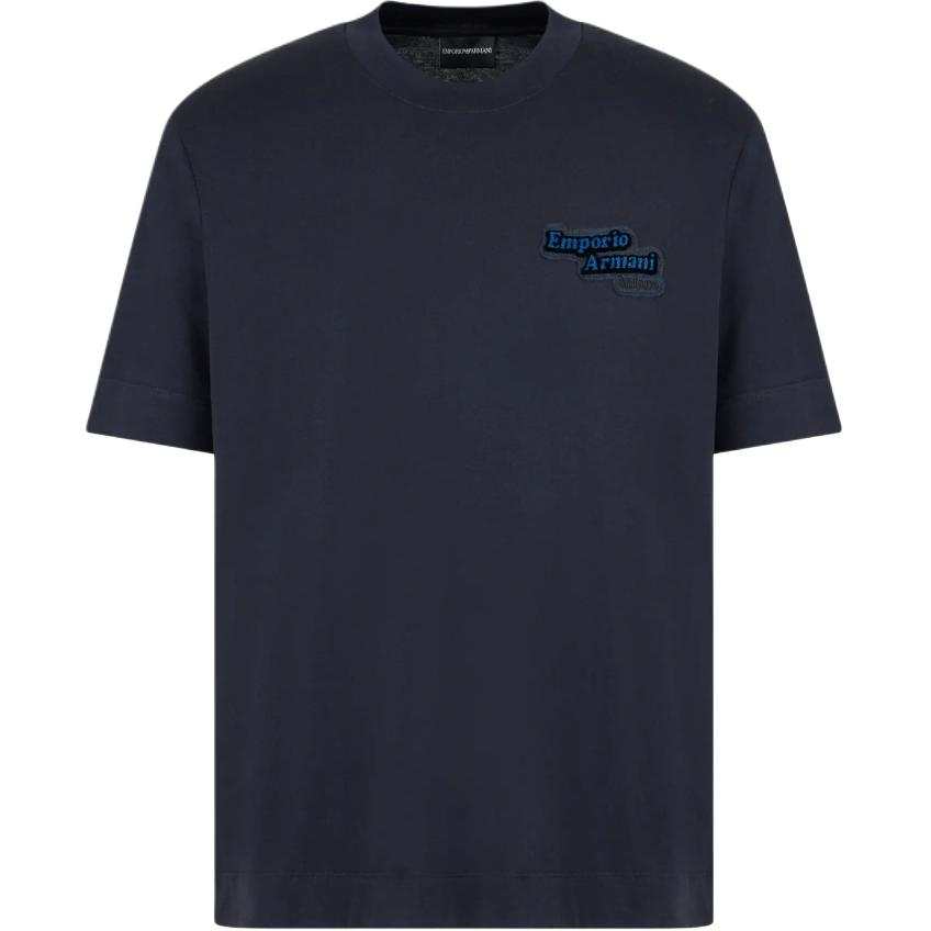 EMPORIO ARMANI Logo embroidered T shirt