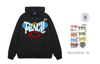 Teach Peace Sweatshirts Unisex Hooded Thickened Heavyweight
