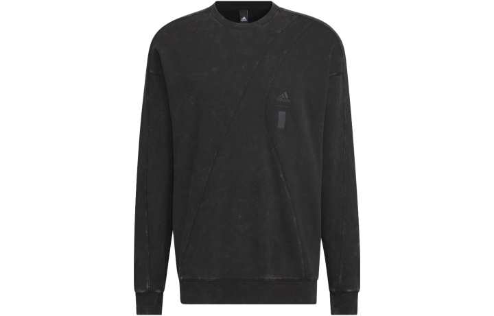 Adidas Adidas Sweatshirts Men's Black Crew Neck Moderate Regular