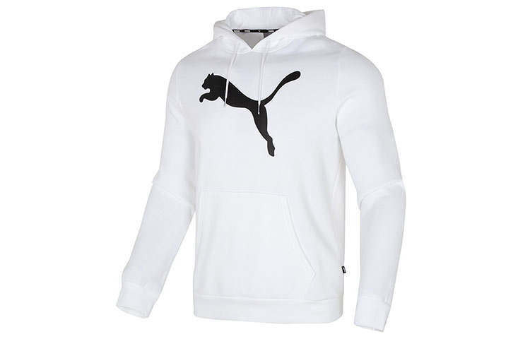 PUMA PUMA Sweatshirts Men's White Hooded Moderate Regular