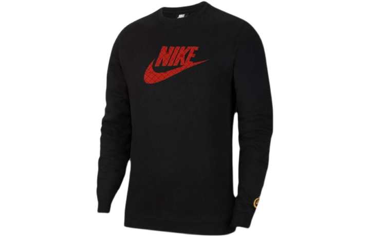 Nike Nike Sweatshirts Men's Black Crew Neck Moderate Regular