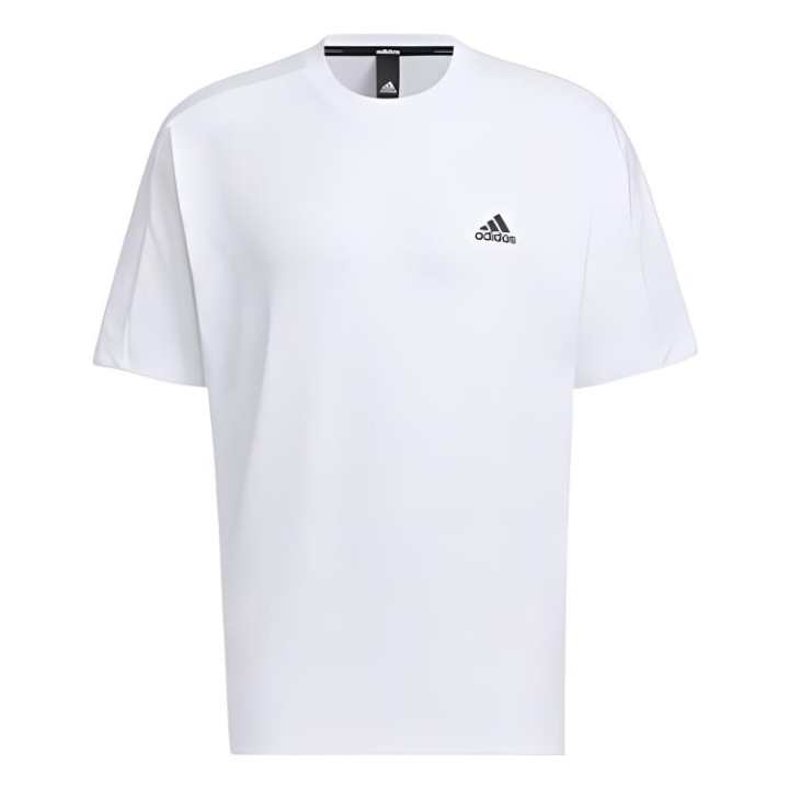 Adidas Adidas T Shirts Men's White Crew Neck Moderate Straight Fit