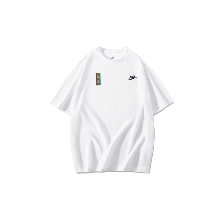 Nike Nike T Shirts Men's White Crew Neck Moderate Straight Fit
