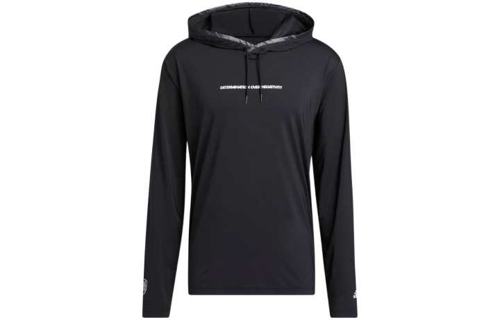 Adidas Adidas Sweatshirts Men's Black Hooded Moderate