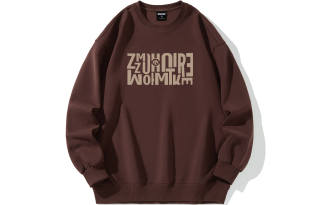 ZMOH Unordered Collection Sweatshirts Unisex Crew Neck Thickened Heavyweight