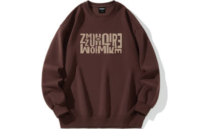 ZMOH Unordered Collection Sweatshirts Unisex Crew Neck Thickened Heavyweight