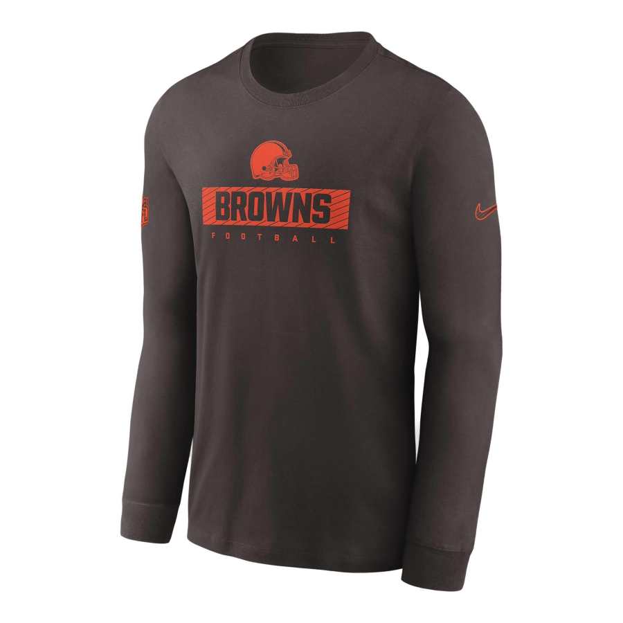 Nike Nike Cleveland s Sideline Team Issue Men's Nike Dri-FIT Nfl Long-Sleeve T-Shirt
