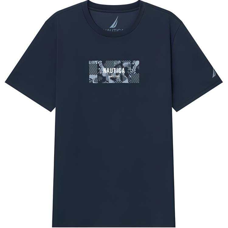 NAUTICA T Shirts Men's Crew Neck Moderate Straight Fit