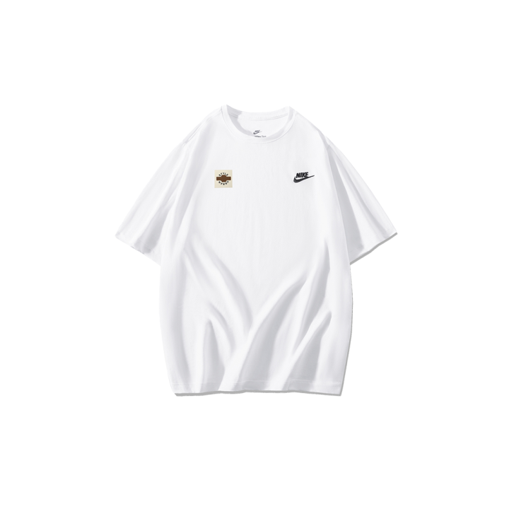 Nike Nike T Shirts Men's White Crew Neck Moderate Straight Fit