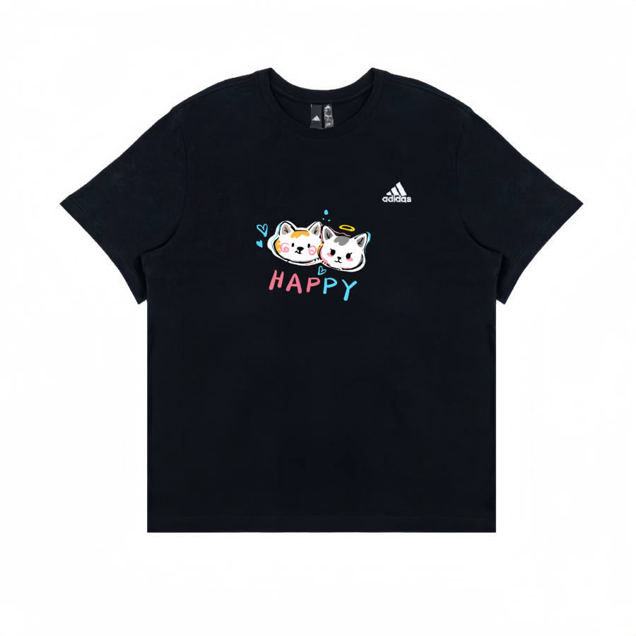 Adidas Adidas T Shirts Unisex Black Crew Neck Moderate Straight Fit