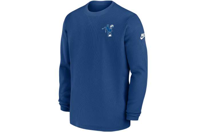Nike Nike Indianapolis Colts Alt Legend Small Logo Men's Nike Dri-FIT Nfl Long-Sleeve T-Shirt