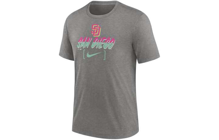 Nike Nike T Shirt San Diego Padres Men's Gray
