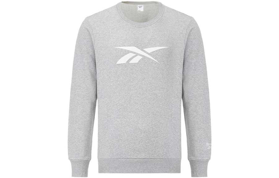 Reebok Reebok Sweatshirts Men's Gray Crew Neck Moderate Regular