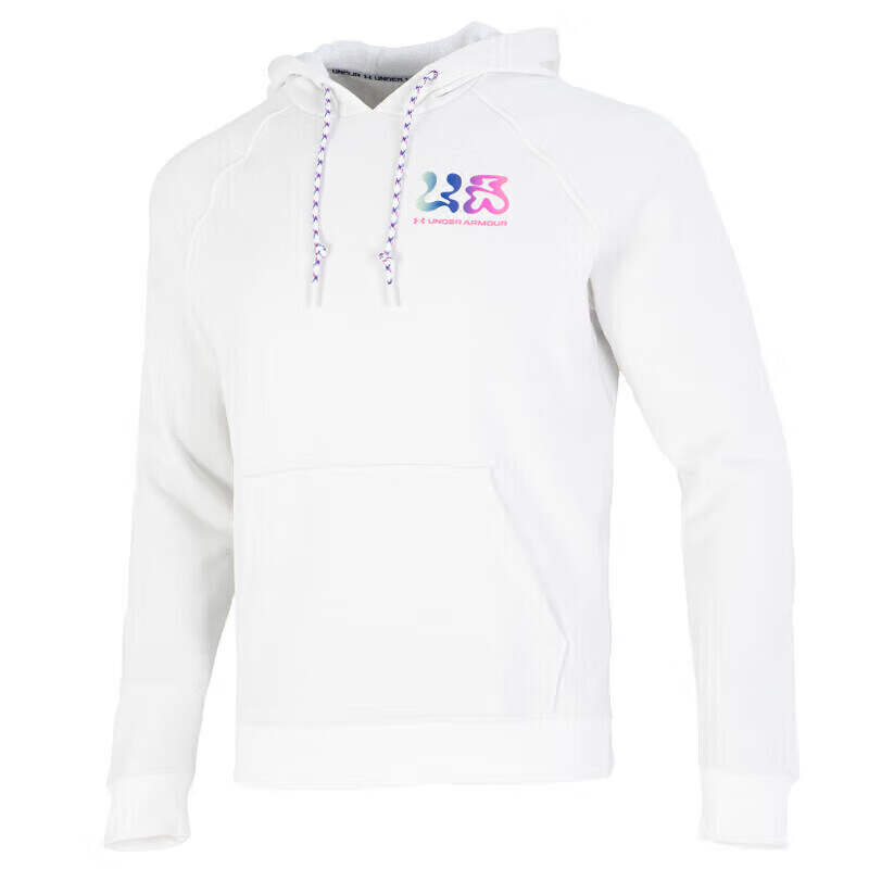 Under Armour Under Armour Elevated Sweatshirts Men's White Hooded Moderate Regular