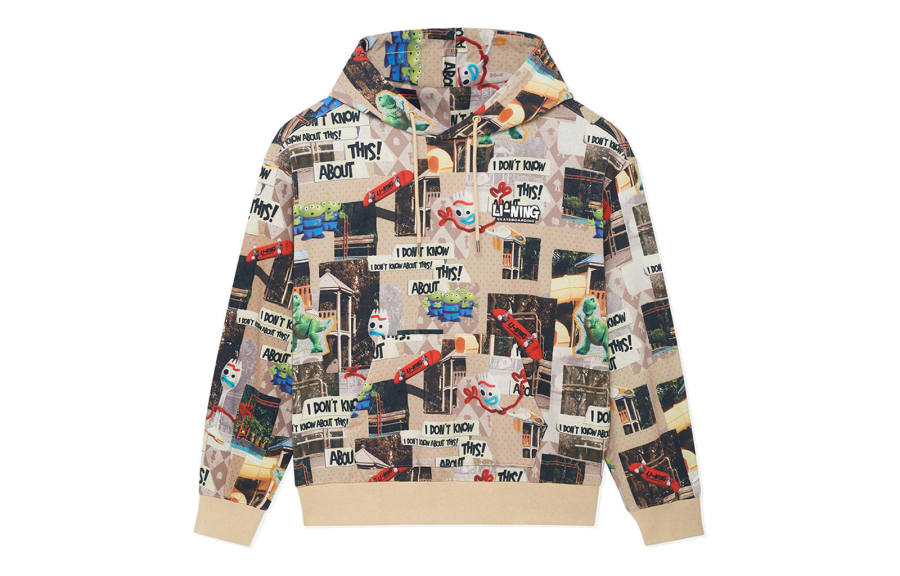 Li-Ning Li Ning x Disney Sweatshirt Unisex Milk Umber All Over Print