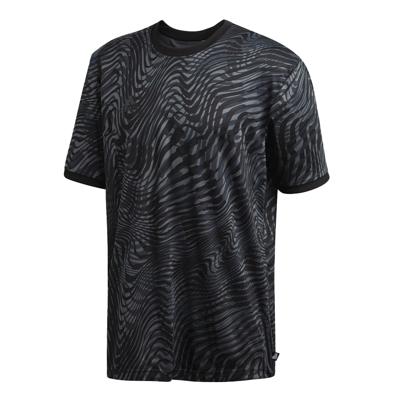 Adidas Adidas T Shirts Men's Black Crew Neck Moderate